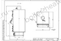 Угольно дровяной котел HeatExpert 0.2 МВт / 200 кВт чертеж