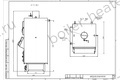 Угольно дровяной котел HeatExpert 0.25 МВт / 250 кВт чертеж
