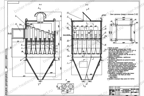 Чертеж циклона БЦ 2 6х 4+2