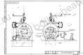 Чертеж парового котла STEAMEXPERT 300 кг / 0.3 т 130 С на угле