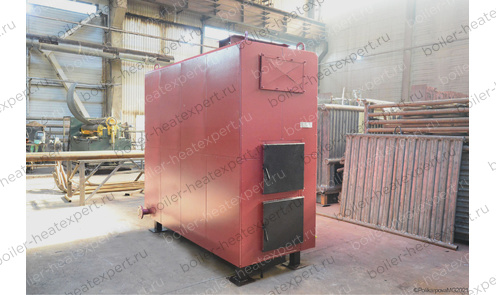 Котел на дровах HeatExpert с длинной топкой 0.9 МВт / 900 кВт